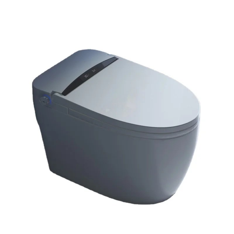 

Умный унитаз с подогревом сиденья, функцией сушки воздухом, автоматической дезодорацией, функцией дистанционного управления, удлиненный, керамический.