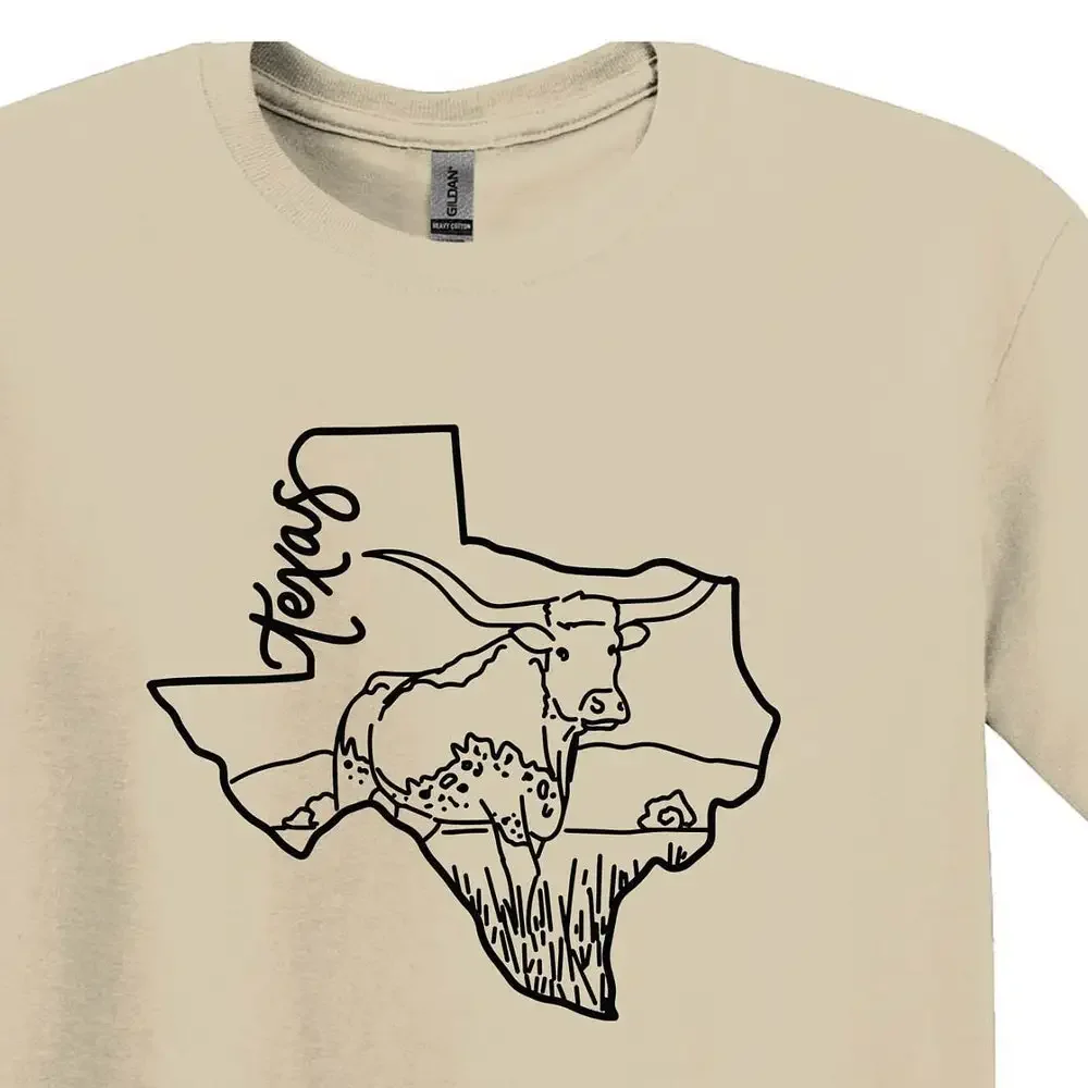 Texas State T Shirt Map Travel Trip Customized Family Reunion Longhorn