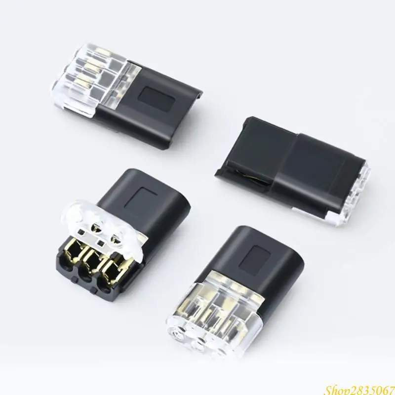 10Pieces Lockable 3 Pin Wire Terminals Connectors for Practical Circuit Connection in Electrical Engineering Daily Use 831F