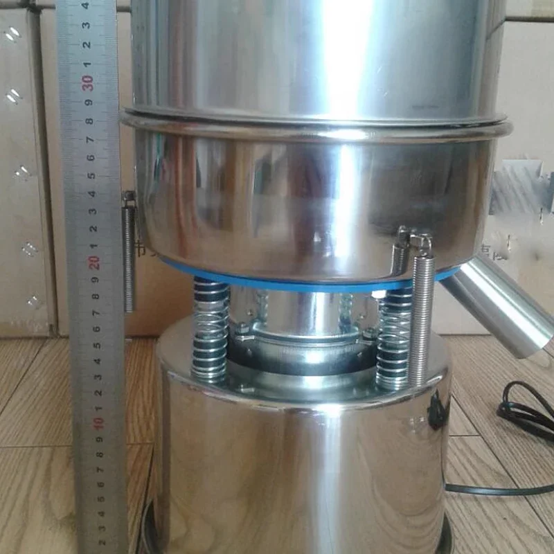 20cm Vibrating Screen Sieve Powder Machine Stainless Steel Electric Sieve Filter Powder Vibration Screening Machine