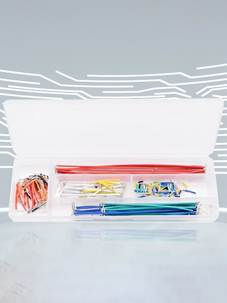 140/560/840 U Shape Wire Bridges with Clear Box Breadboard Jumper Cable Wire Kit for PCB Bread Board Prototyping Circuits