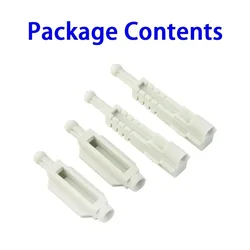 4 Pcs/set White Plastic For BMW E39 5 Series 63120027924 Headlight Regulator Mounting Bracket Kit Bracket Plastic