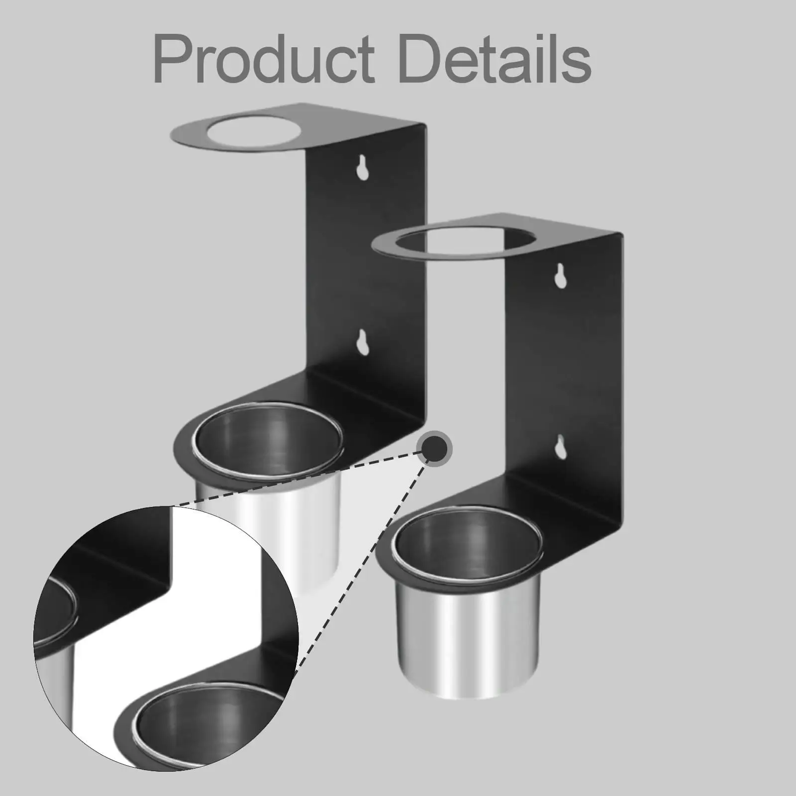 Oil Funnel Holder Multifunctional Storage Rack Space Saving with Removable Cups for Garage Shop Workshop