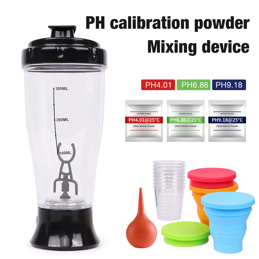PH Meter Buffer Preparation Device Electric Mixing Cup Automatic Shaker Solution Buffer Stirrer PH Powder Configuration Kit