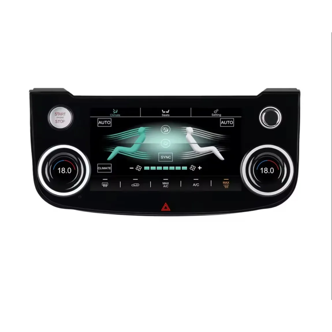 For Jaguar F Pace 2016-2020 Car Digital AC Screen Panel Climate Control Monitor Display Auto Air Conditioning Interior Upgrade