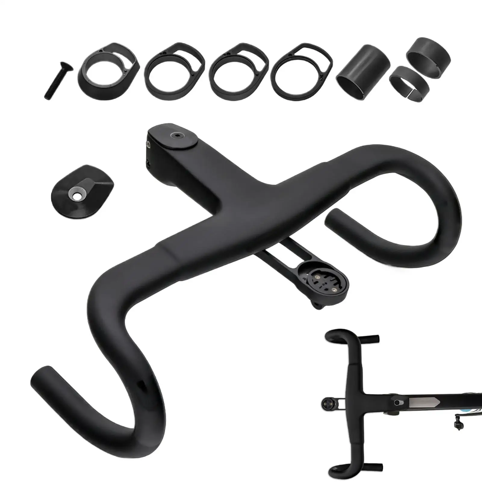 

Руль шоссейного велосипеда Вынос из углеродного волокна Встроенный руль для гонок на горном велосипеде Встроенный алюминиевый сплав Противоударный велосипед