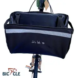 Front Storage Bag With Bracket,Original Front Storage Bag,Vegetable Basket Bag,And Internal Bracket,For Brompton Folding Bike