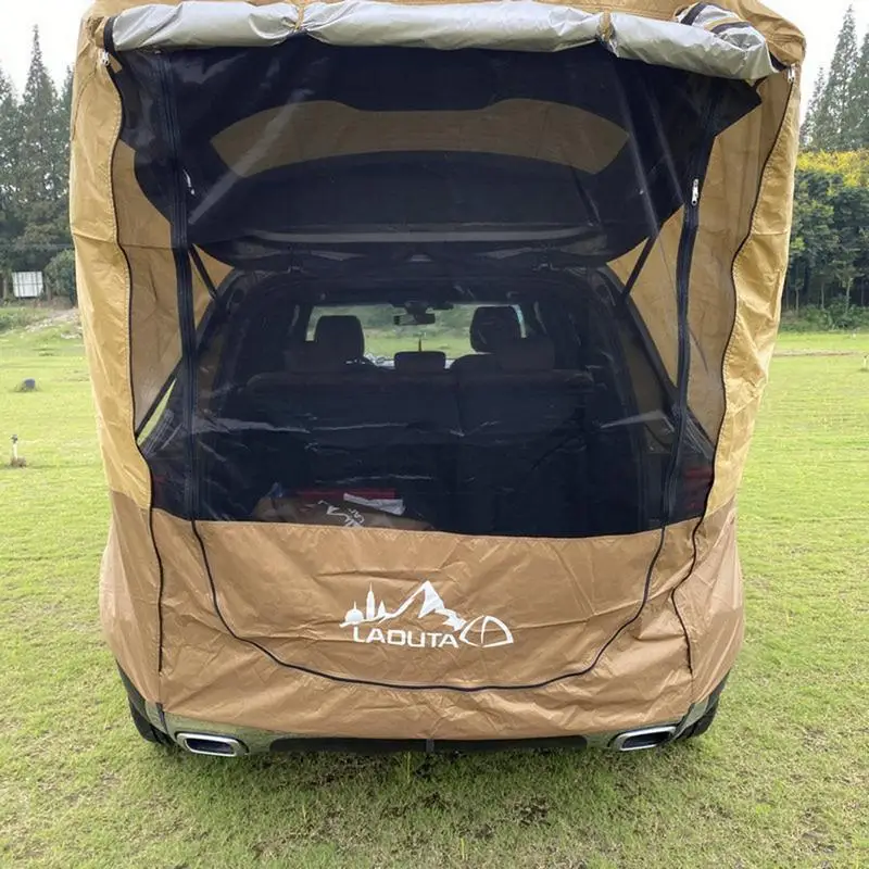 Imagem -06 - Tenda de Porta-malas de Carro Suv à Prova de Vento Resistente a uv Toldo Suv Barraca Traseira de Carro Churrasco Portátil Acampamento Viagem Acessórios de Barraca Traseira de Carro