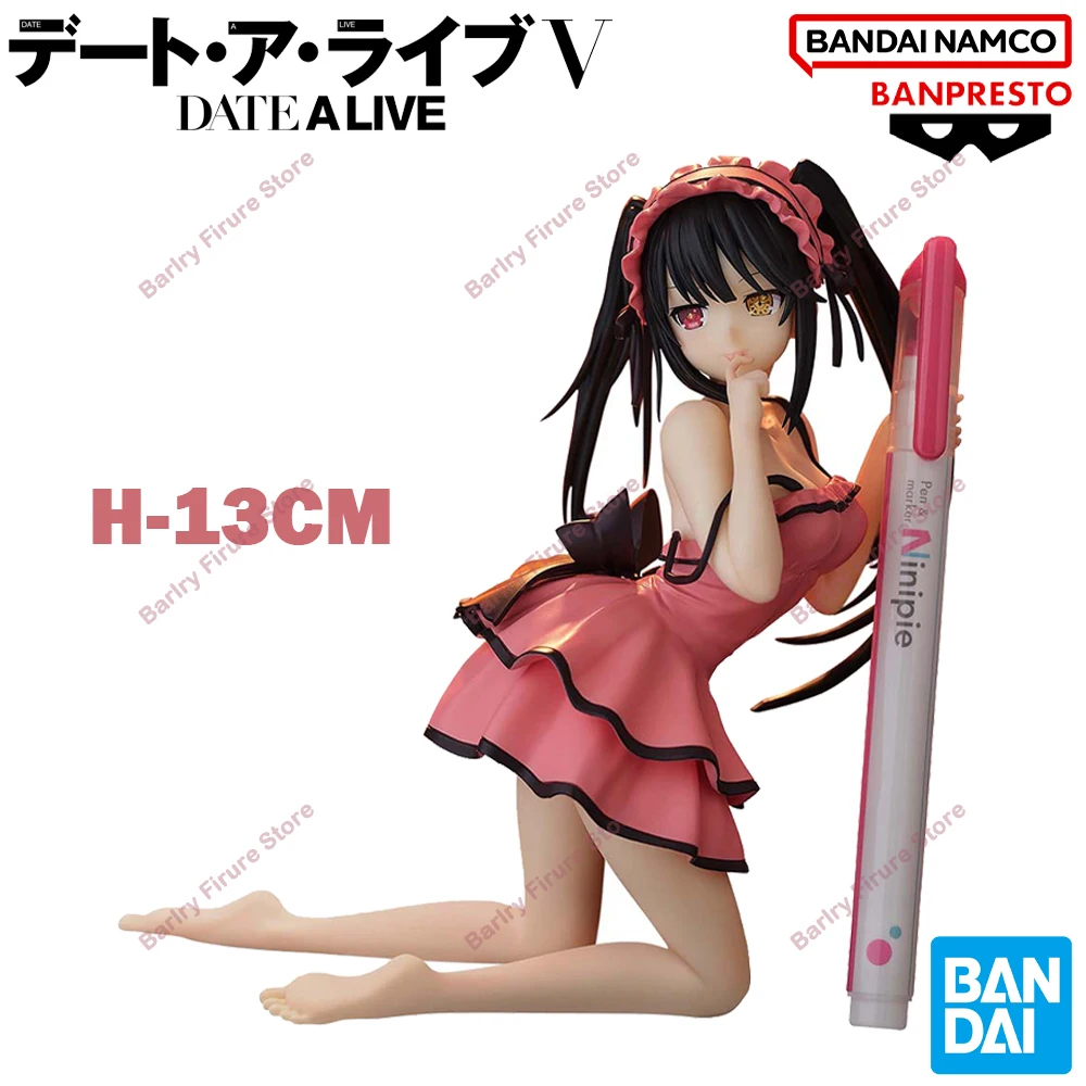 Em estoque BanPRESTO genuíno Data a Live Kurumi Tokizaki Sweet Silk Wear ver. 13cm Anime Figura Figuras de ação brinquedos presentes para crianças