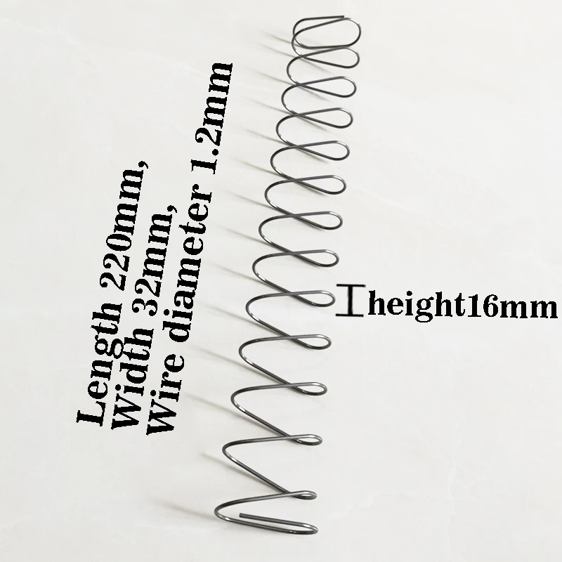 

Compression Spring Wire Diameter 1.2mm Flat rectangular Spring Steel Length 220mm width 32mm