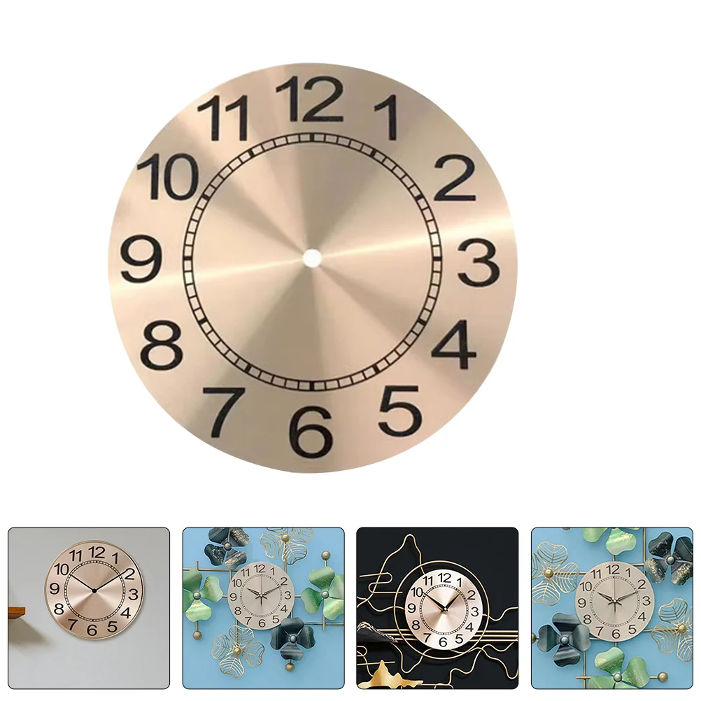 

DIY Clock Dial Replacement Aluminum Round Disc Plate for Wall Clock Repair Upgrade Sturdy Lightweight Modern Elegance Home Decor