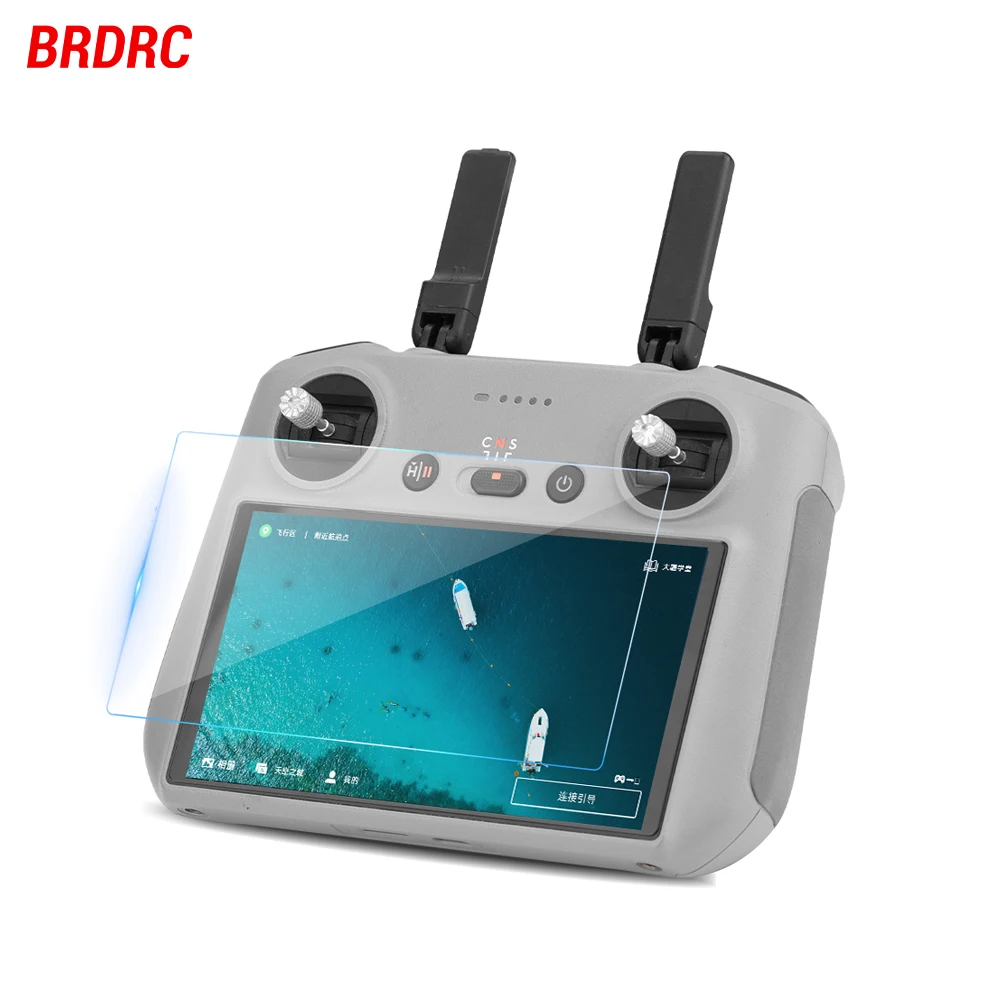 BRDRC Anti-glare Film for DJI Mini 4 Pro/Air 3 RC2 Remote Control Anti-scratch Screen Protector for Mini 3Pro RC Remote Accessoy