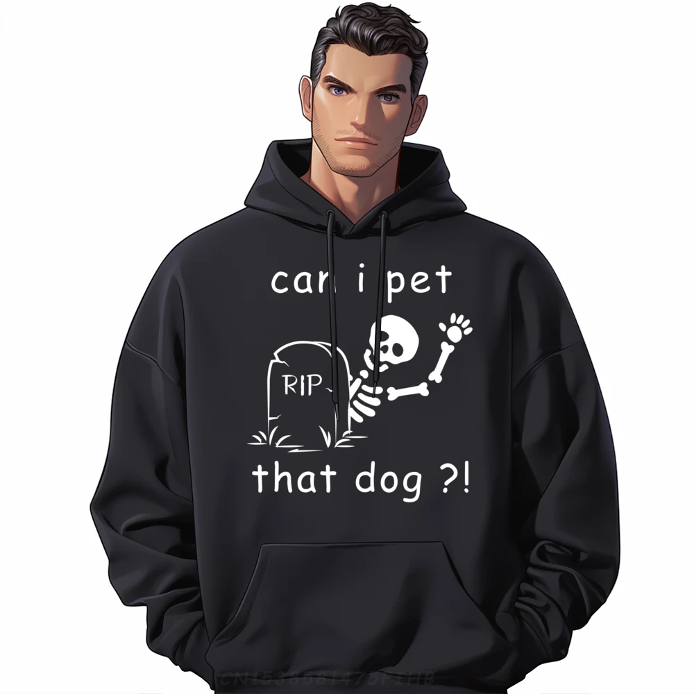 can i pet that dog halloween funny dog life Graphic Pullover SOFT New Shirts And Oversize Long Sleeve