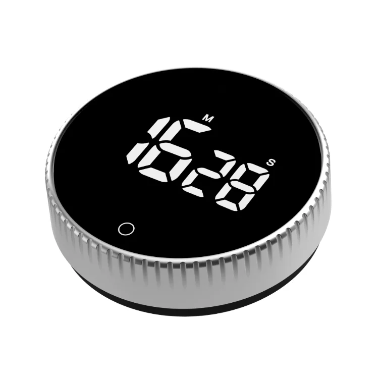 D13 magnetic digital timer, suitable for kitchen, study, stopwatch, large LED display counter, rotating white LED timer