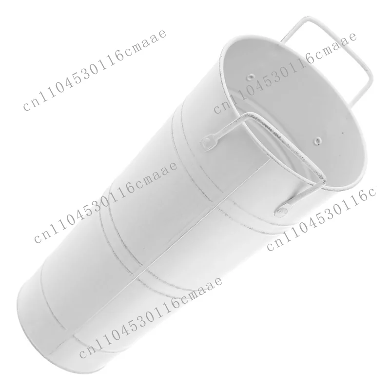 新しい傘立て レトロな古い樽型フラワーアレンジメント装飾 丸型傘収納樽 ドア装飾-B61B