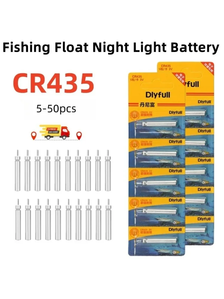 5-50 SZT. CR435 Świecąca Bateria Elektryczna CR 435 Pływaki Wędkarskie Bateria Litowa Sztyftowa Akcesoria do Nocnego Wędkowania Pływak Wędkarski Bateria do Pływaka — zdjęcie produktu 7