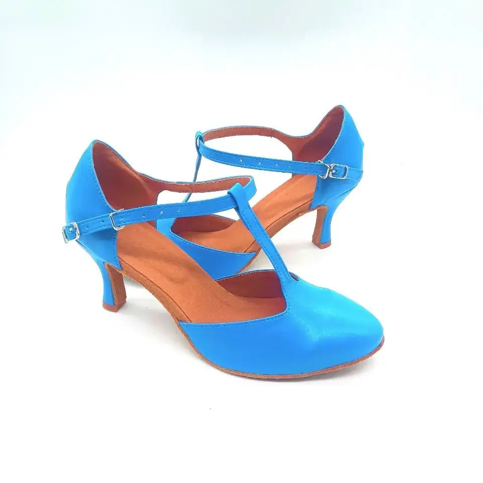 Practice Women's 7cm Latin Dance Shoes Closed Toe Jazz Party Dancing Footwear Ladies Ballroom Salsa Sneaker Party Dance Shoes