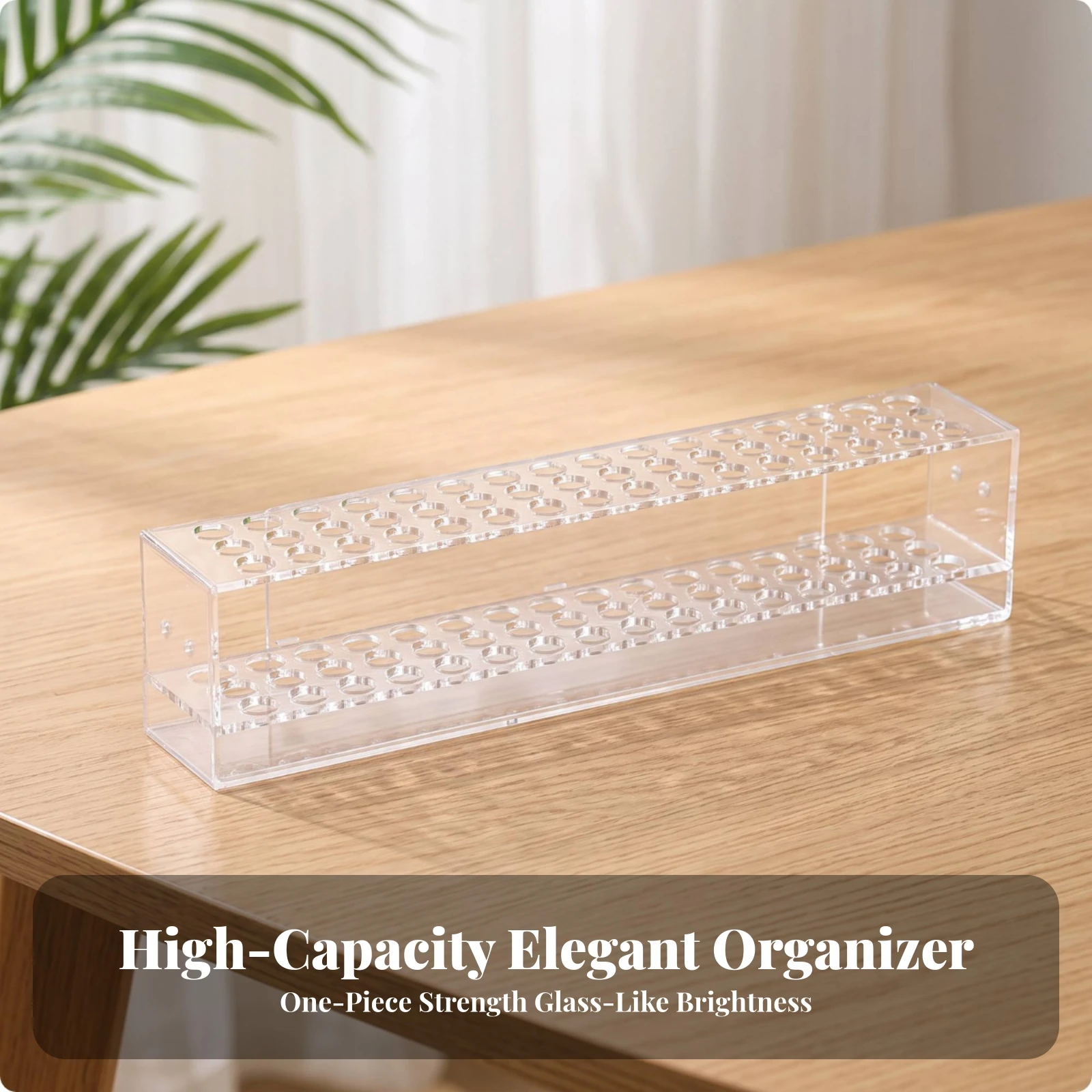 Pen Display Stand Compact Desktop Pen Stand Pencil Display Holder Slim Desk Organizer Practical for Students, Office