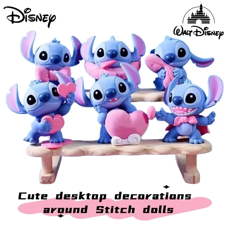 

Stitch Warm Pink Series Blind Box Trendy Doll Stitch Doll Anime Accessories Cute Desktop Ornament Birthday Gift