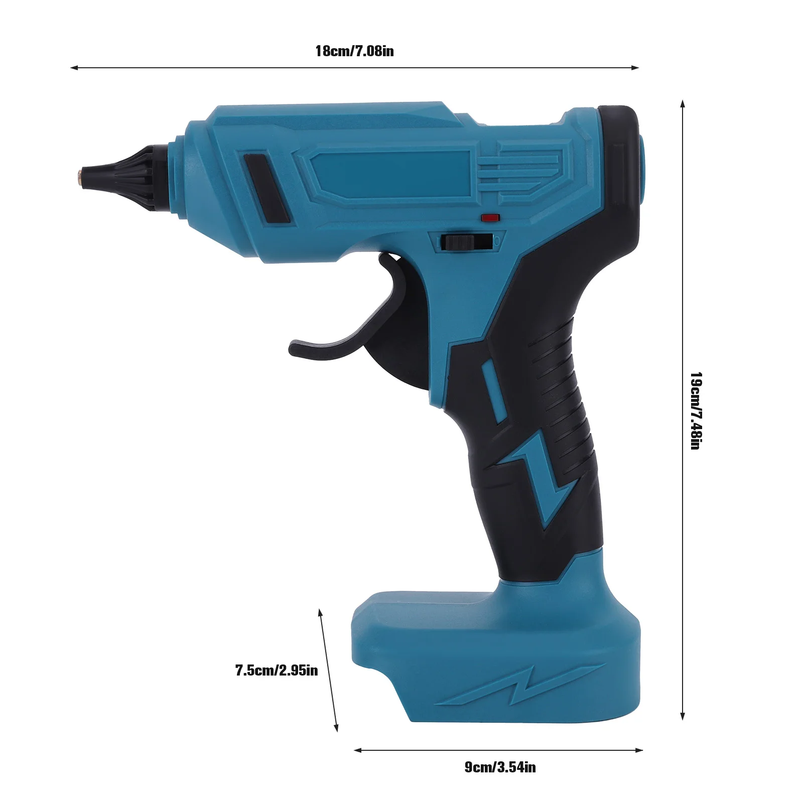 Picture 7: Handheld Electric Power Glue Gun for Makita 18V Battery (Battery NOT Include) with 10 Glue Sticks for Arts & Crafts & DIY