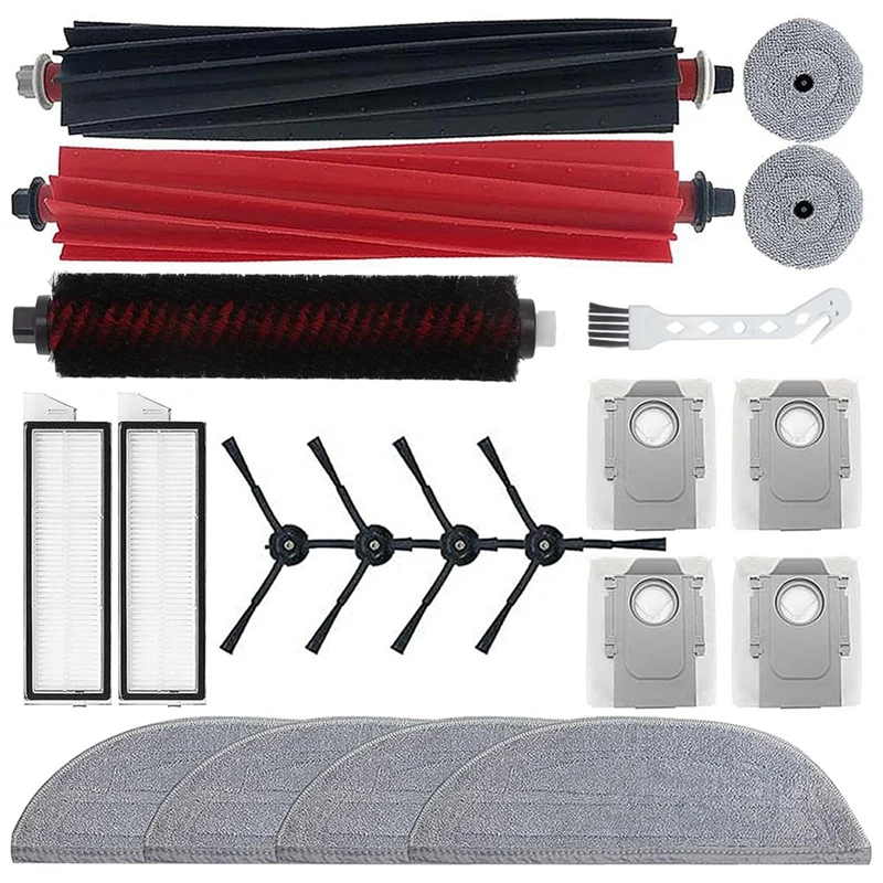 

N99R для робота-пылесоса Roborock S8 Maxv Ultra, основная боковая щетка, фильтр Hepa, швабра, тряпка, мешки для пыли, аксессуары