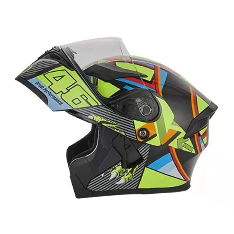

DOT Approved Full Face Motorcycle Helmet Jaw Protection Modular Motorcycle Helmet Anti-fog Racing Helmets