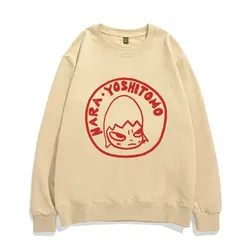 Yoshitomo Nara Dream Art Style Sweatshirt Round Neck Comfortable Loose Pullover Men Women Harajuku EU Size Sweatshirts Clothes