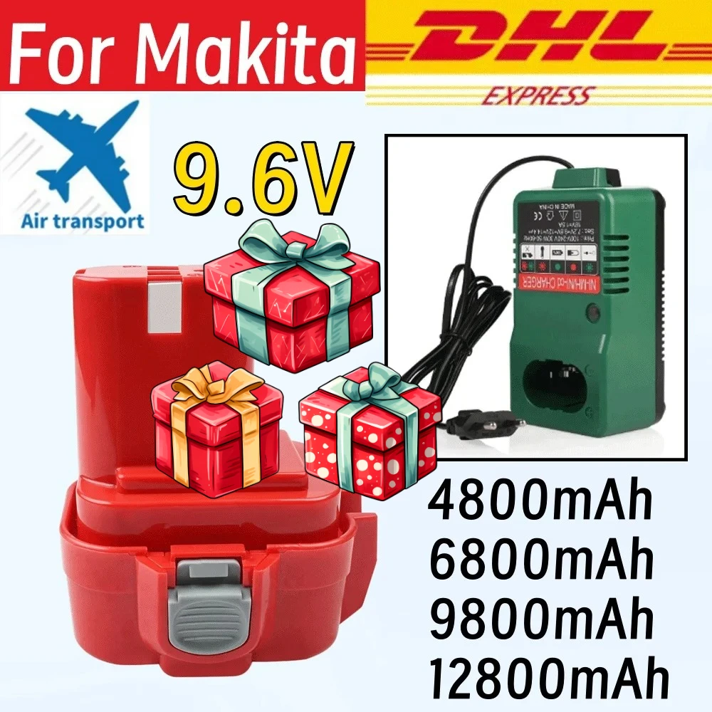 

Newly upgraded 9.6V 4.8/6.8/9.8/12.8Ah For Makita PA09 9120 9134 9135 9135A 9102 6207D 6222D 6261D Power Tool Battery