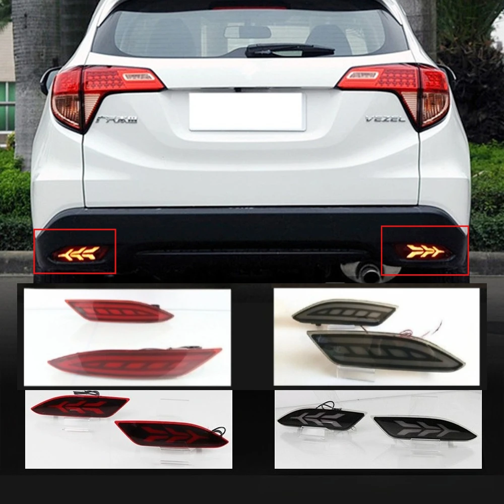 

2PCS suitable for Honda Binzhi 2015 2016 2017 2018 2019 LED rear bar light brake turn signal rear fog warning light tail light