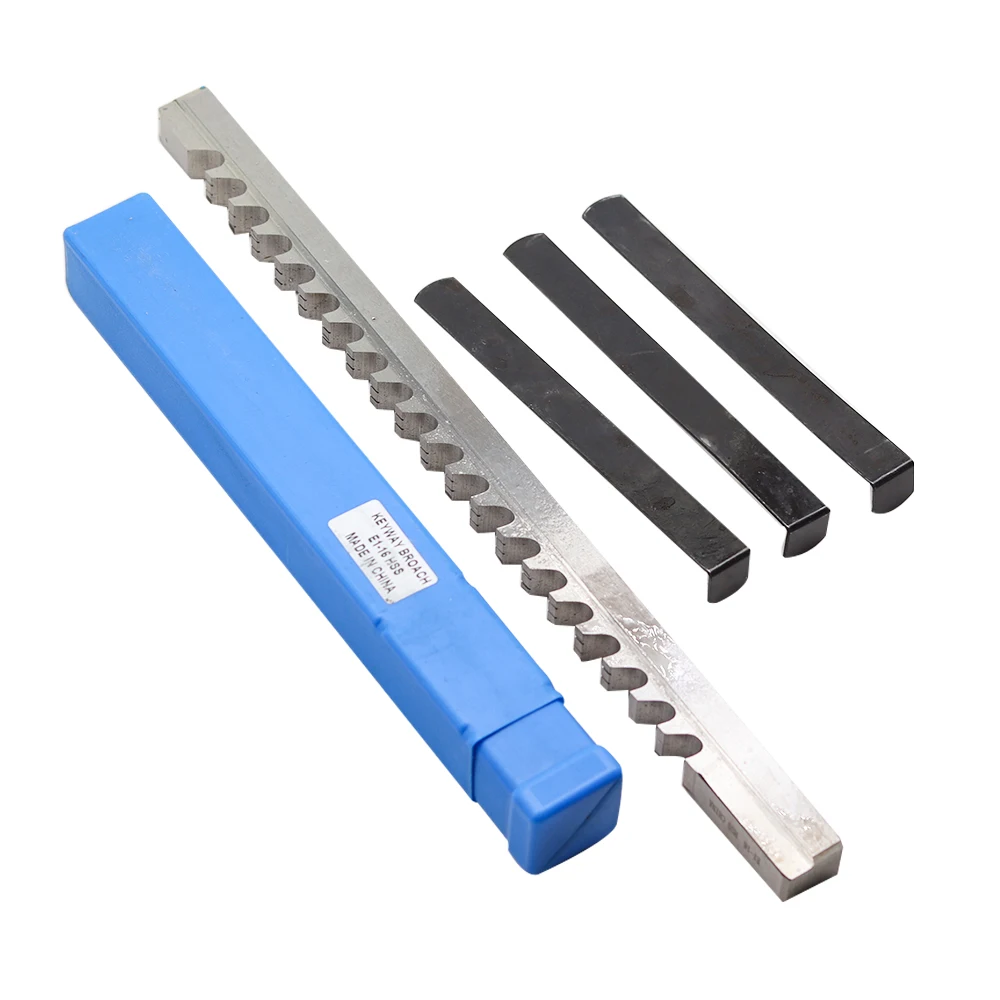 16mm E Push-Type Keyway Broach with Shim Metric Size High Speed Steel for CNC Cutting Metalworking Tool