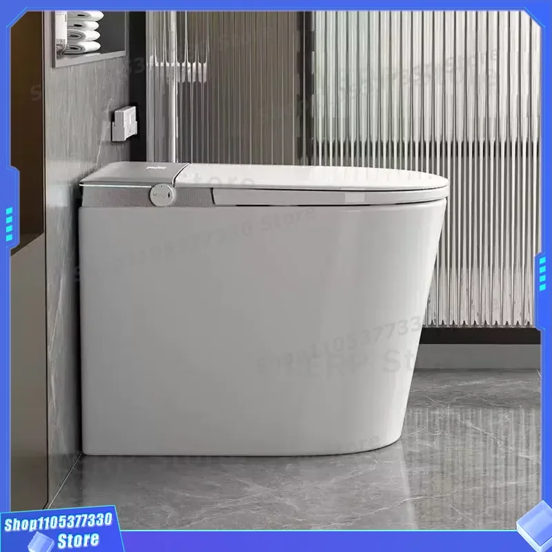 Smart Integrated Floor Toilet with Voice Control Automatic Heating Sanitary Seat Deluxe Intelligent Bidet for Modern Bathroom