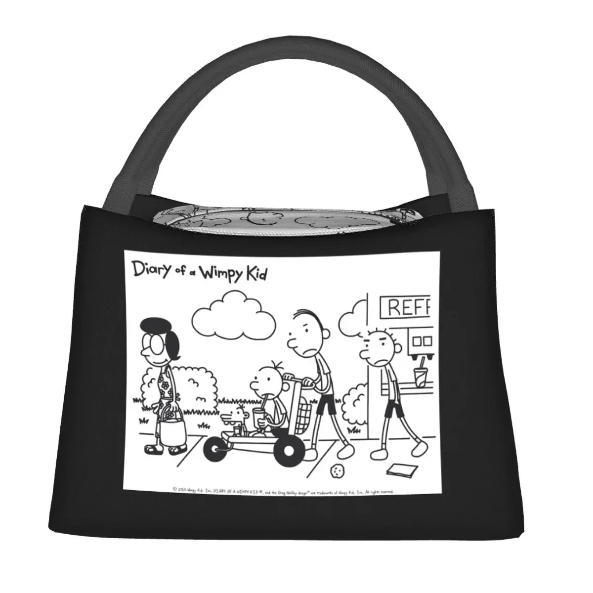 

Дневник слабака, групповые сумки для обеда, изолированная коробка для бенто, герметичная сумка-тоут для пикника, термосумка-холодильник для женщин, детей, работы