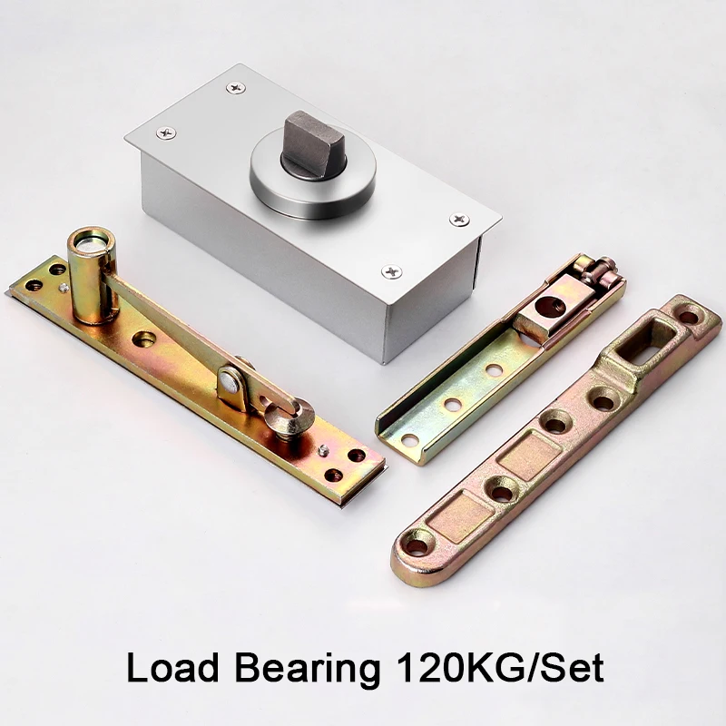 

1Set Heavy Door Pivot Hinges 360° Rotary with 90°/180° Positioning Invisible Hidden Door Hinges Loading 120KG