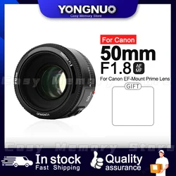 YONGNUO YN50mm f1.8 YN EF 50mm f/1.8 AF Len YN50 Aperture Auto Focus Len for Canon EOS 60D 70D 5D2 5D3 600d DSLR Cameras