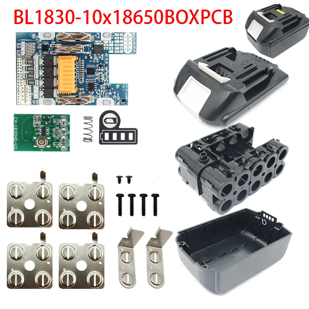 Battery Case PCB Charging Protection Circuit Board Boxs BL1830 BL1860 For Makita 18V 3.0Ah 6.0Ah Li-ion Battery Housings