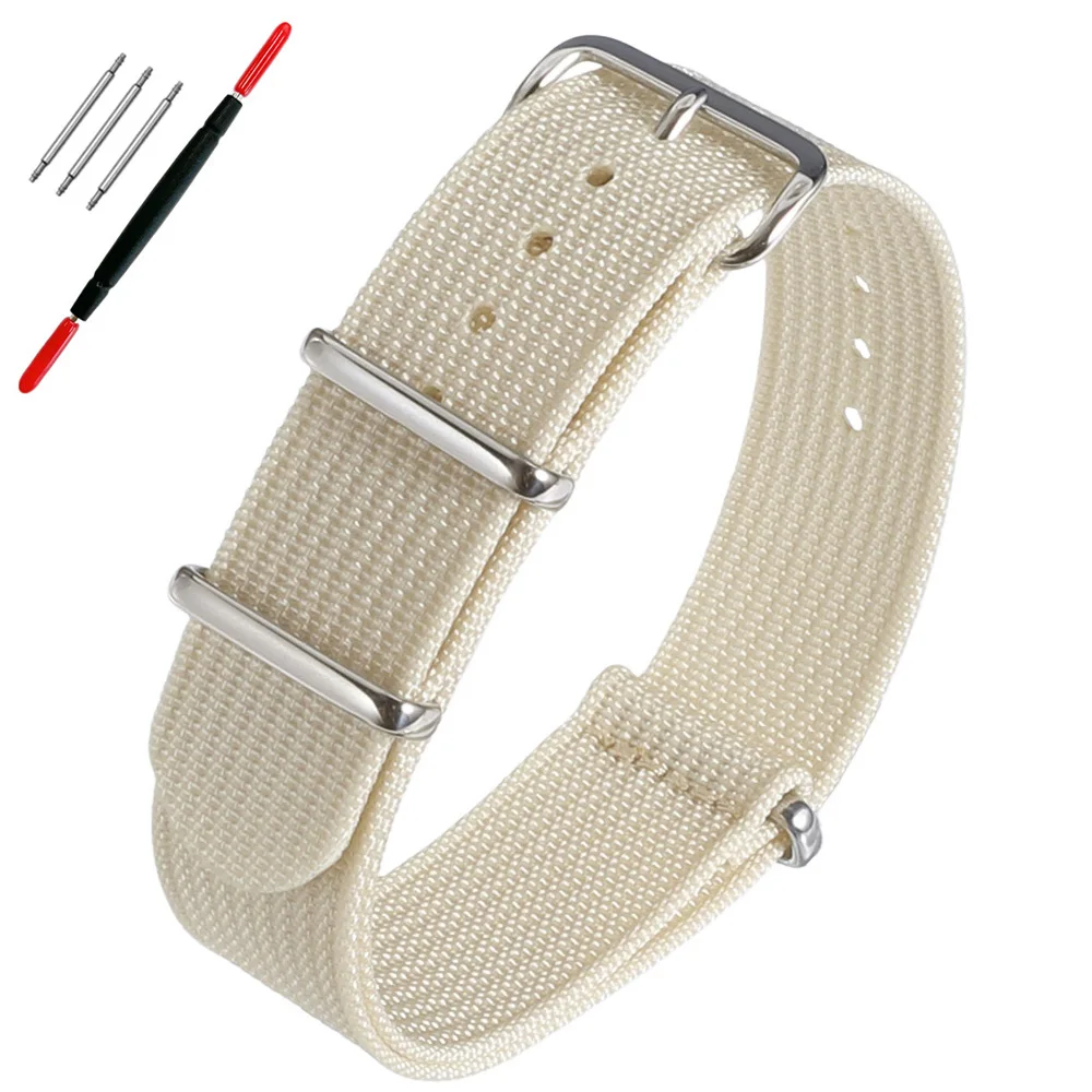 Neues geripptes Nylon-Uhrenarmband, universelles Segeltuch-Uhrenarmband 16mm 18mm 19mm 20mm 21mm 22mm 24mm, Militäruhrenarmband – Detail 18