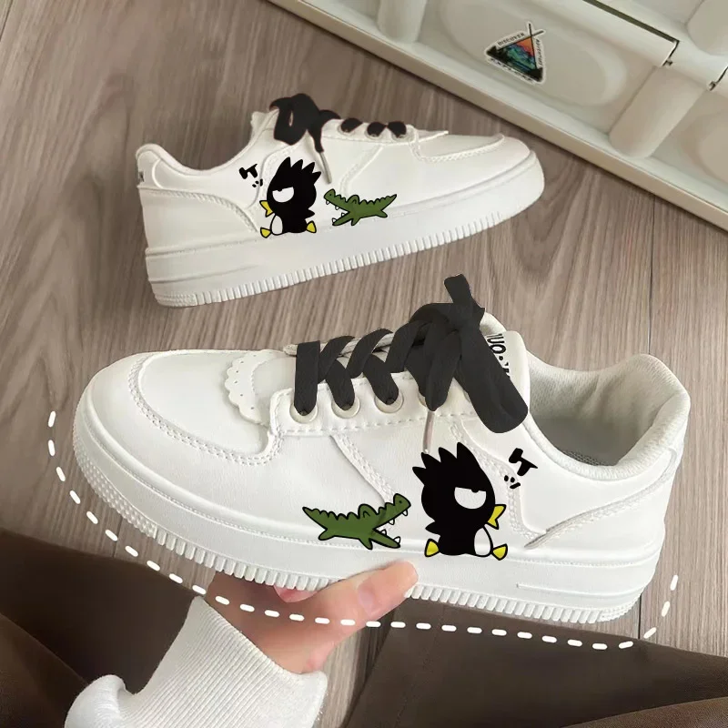 Sanrio Kawaii Kuromi Women Low-top Sports Shoes Cinnamoroll Bad Badtz Maru Anime Cartoon Cute Student Versatile Casual Sneakers