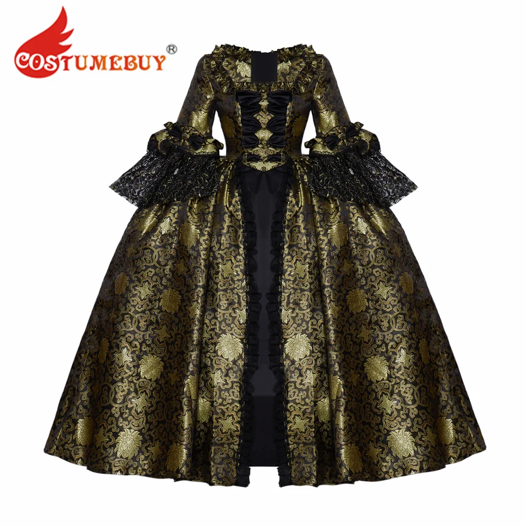 Women's 18th Century Marie Antoinette Colonial Rococo Baroque Masquerade Cosplay Ball Gown Dress