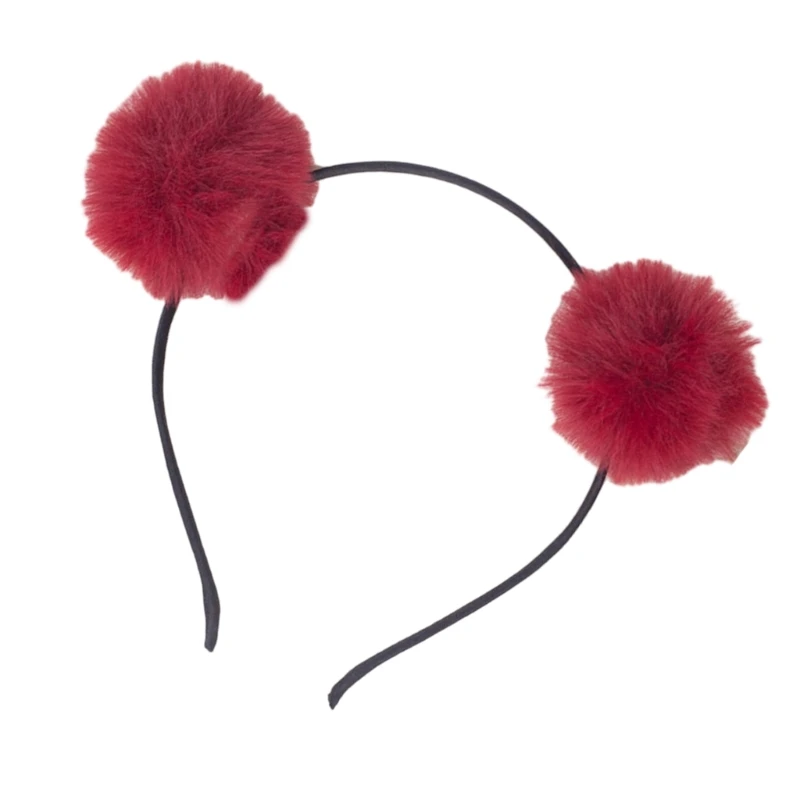 Cute Hairband with Colorful Pompoms Perfect for Parties Stage Performences Eye-catching Party Headband Birthday HeadWear