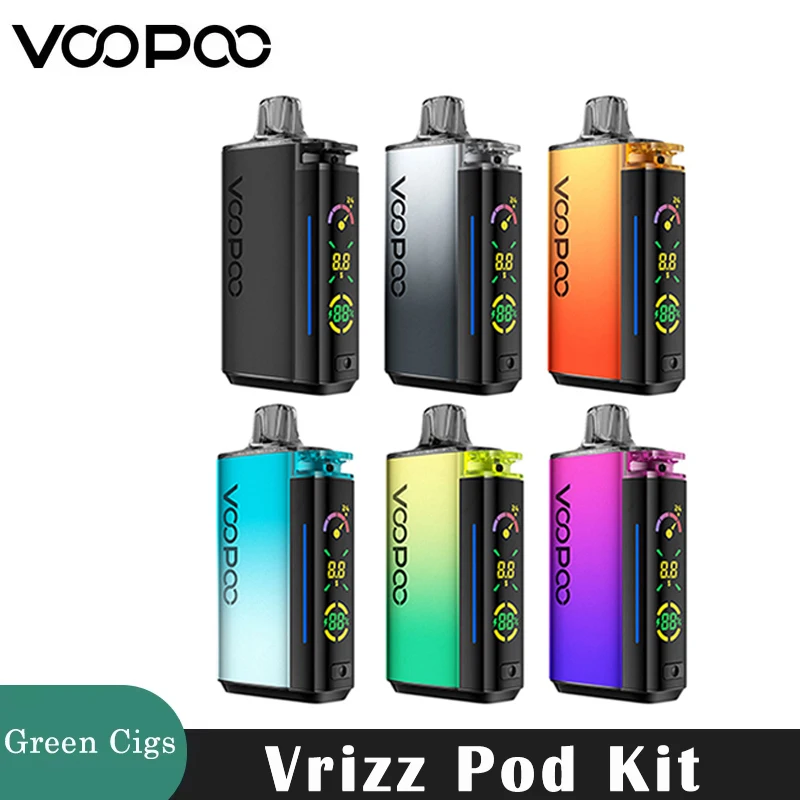 خرطوشة VOOPOO Vrizz Pod Kit الأصلية 24 وات 15 مل تناسب 0.4/0.7ohm Vape بطارية 800 مللي أمبير في الساعة مبخر السجائر الإلكترونية