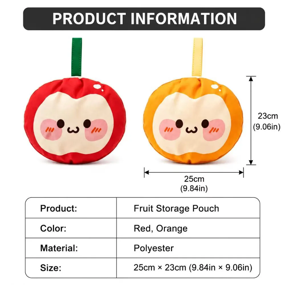Apple Elliptical Stereoscopic Makeup Underwear Socks Storage Bag Portable Storage Bag Cute Cartoon Bra Storage Bag Girls Gifts image 6