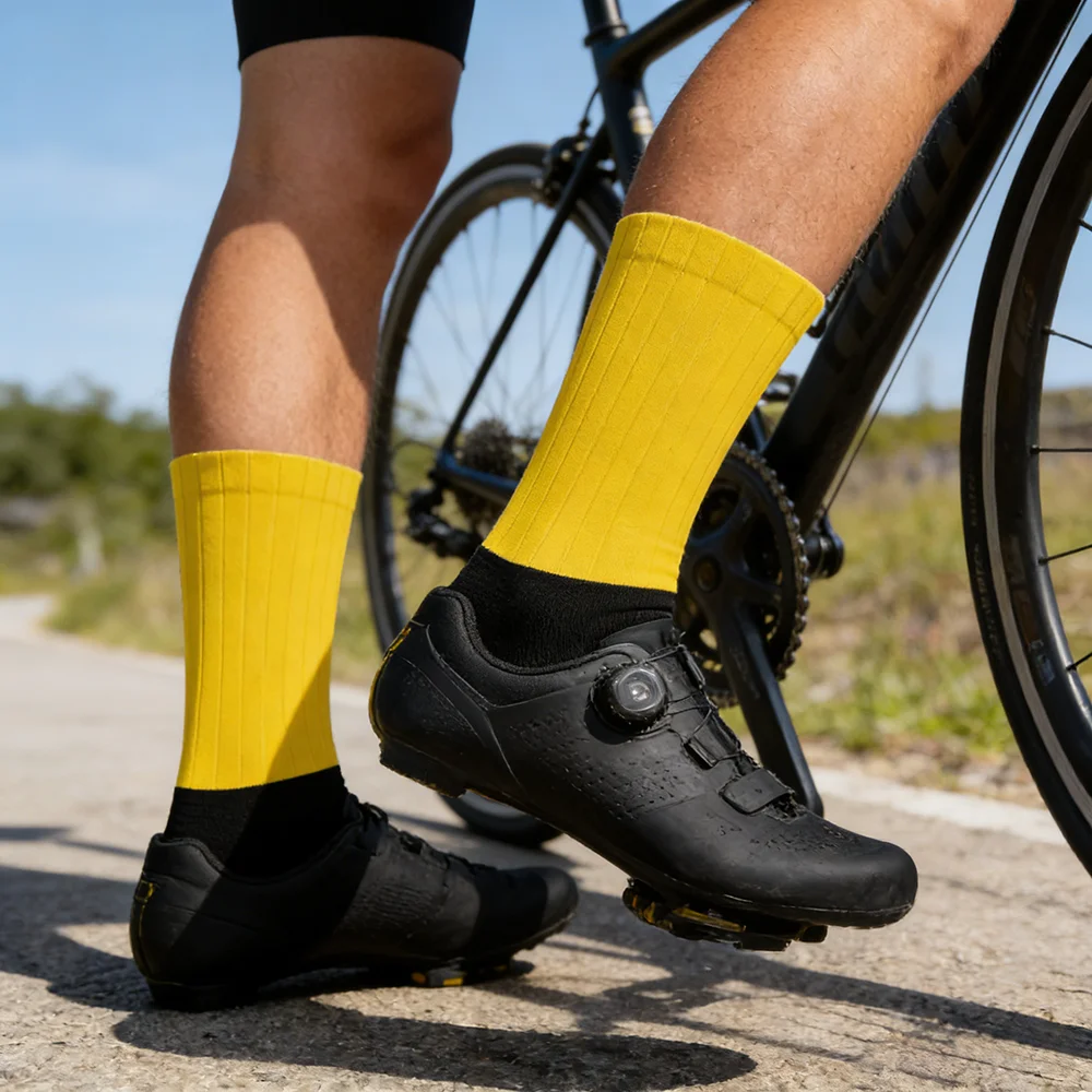 

Мужские яркие повседневные вязаные хлопковые носки для велоспорта 2026 года, осенние, подарок для мужчин, удобные, дышащие, спортивные, укороченные носки