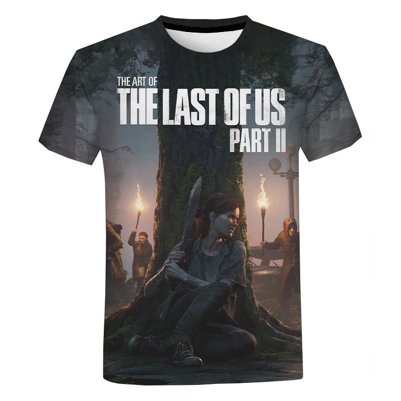 Summer The Last Of Us T-Shirts Popular Game 3D Print Streetwear Men Women Casual Fashion Oversized O-Neck T Shirt Kids Tees Tops