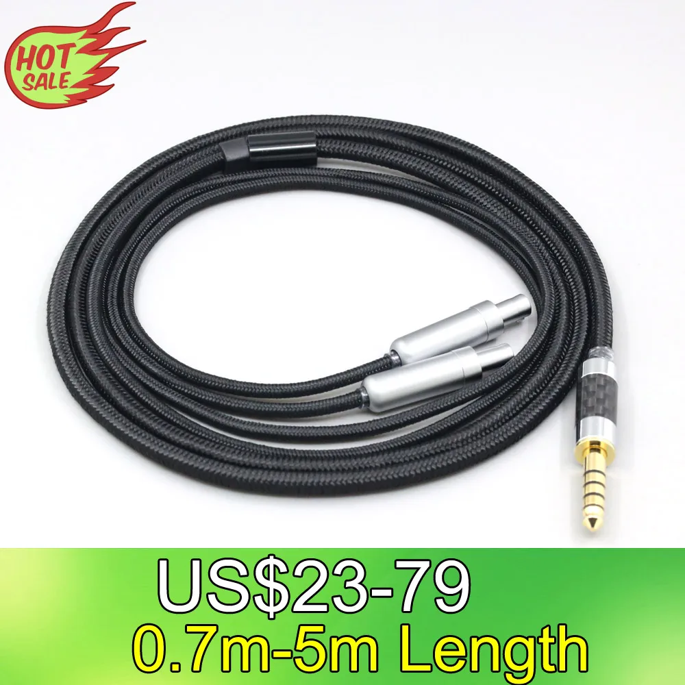 

6.5mm XLR Super Soft Headphone Nylon OFC Cable For Sennheiser HD800 HD800s HD820s HD820 Dharma D1000 Earphone LN007523