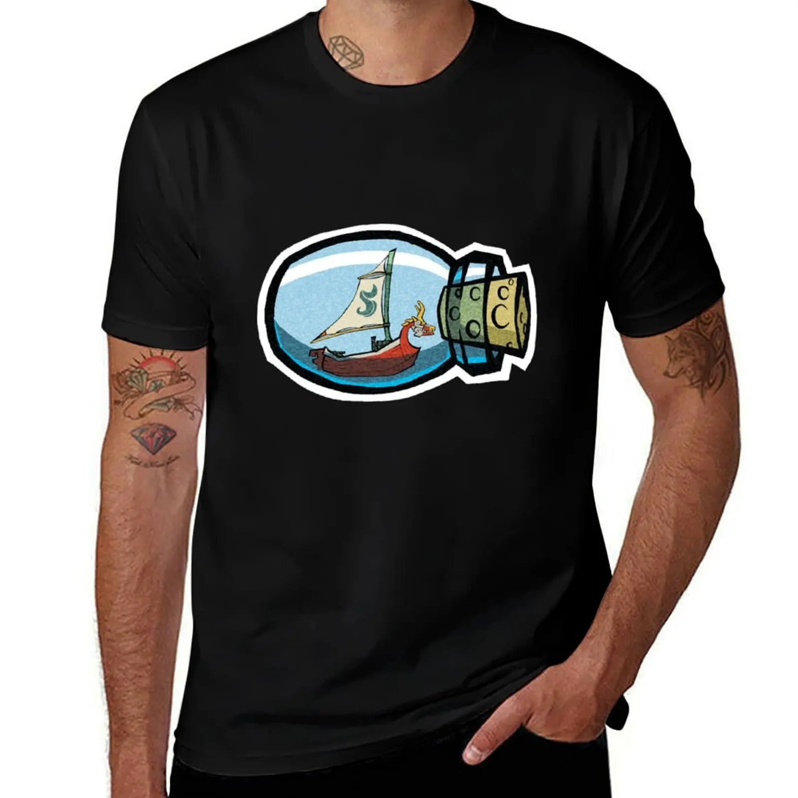 

King of Red Lions in a Bottle T-Shirt t shirts for man cotton funny t shirts with prints cotton tshirt 100% T-shirt