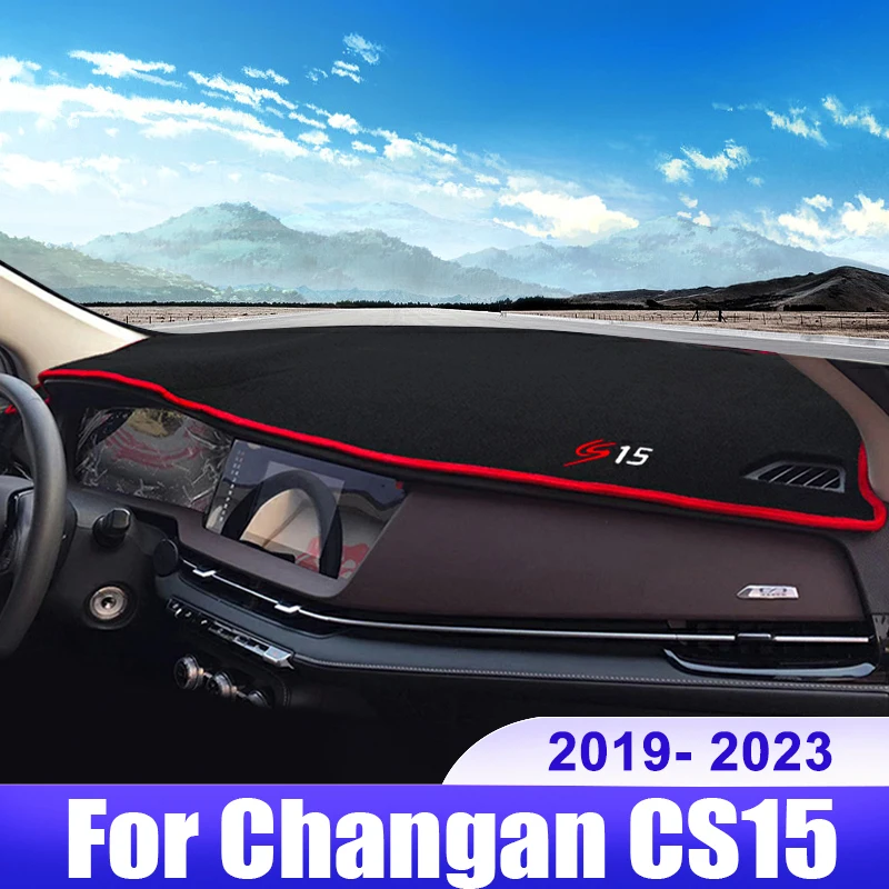 

For Changan CS15 2019 2020 2021 2022 2023 Car Dashboard Cover Dash Mat Sun Shade Avoid Light Non-slip Pad Interior Accessories