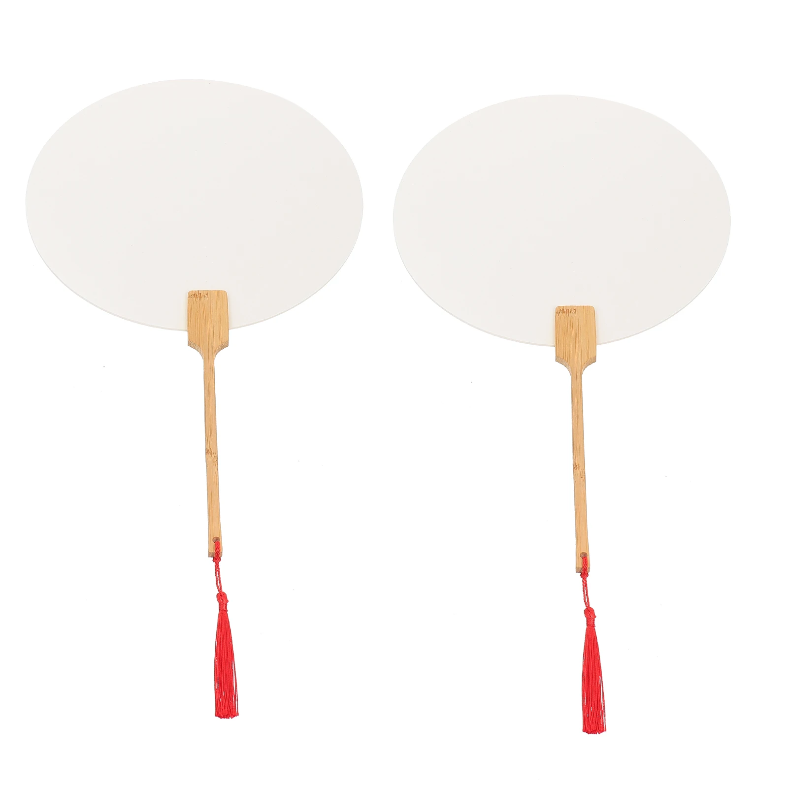 2 Pcs Multifunction DIY Handmade Fan Held Blank Fans for Crafts Paper Drawing Accessory