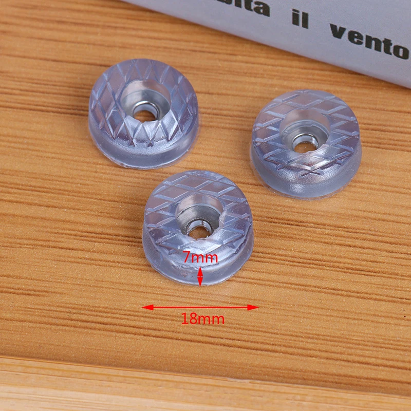 แผ่นรองกันลื่นใสทรงกลมขนาดเล็ก 10 ชิ้น สำหรับขาเก้าอี้ โต๊ะ เฟอร์นิเจอร์ โซฟา เก้าอี้สตูล ป้องกันพื้น