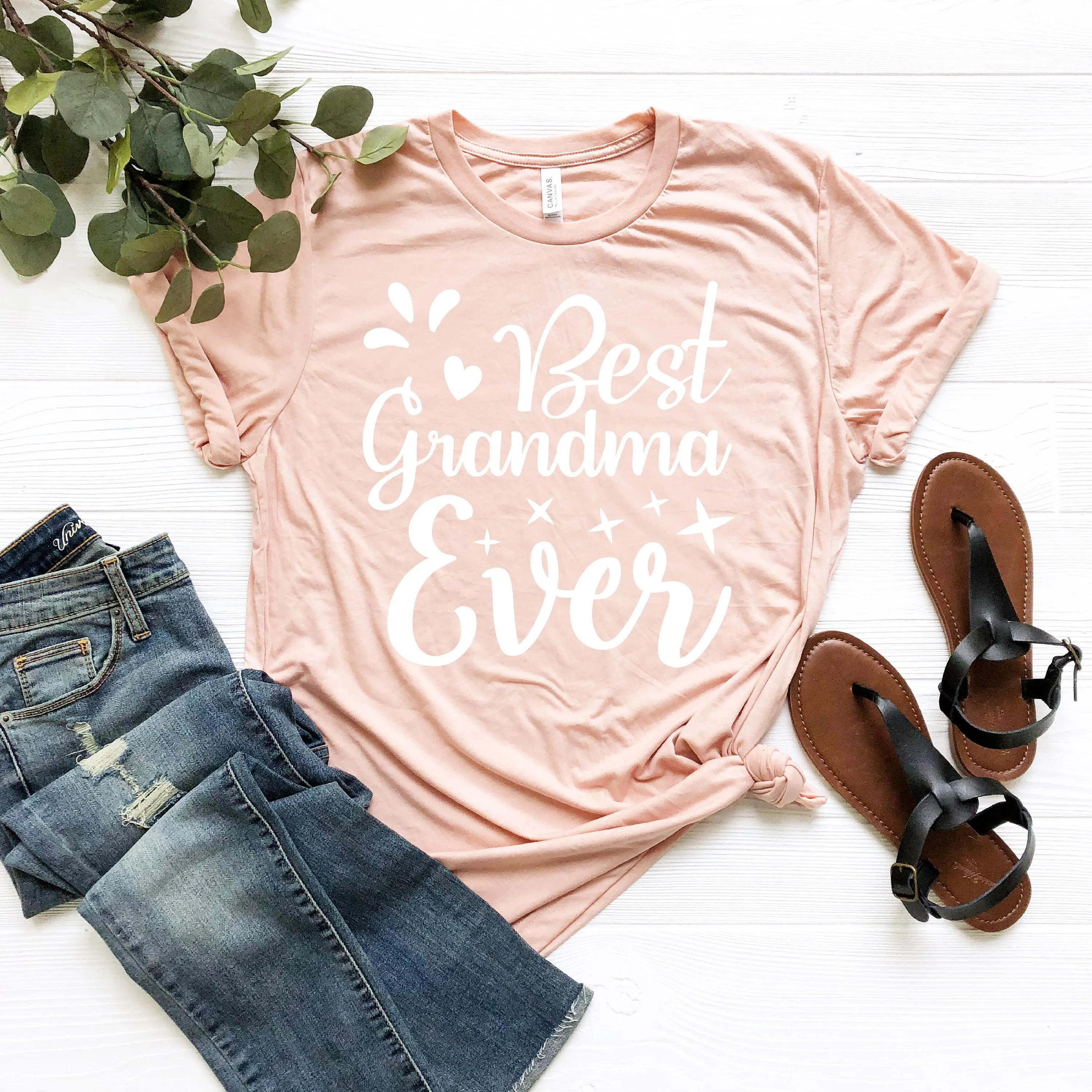 

Best Grandma Ever T Shirt Cute Pregnancy Announcement Reveal