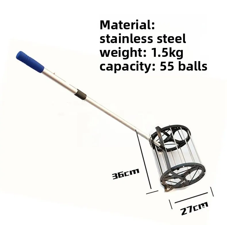 Tennis automatic pick-up cart, pick-up bucket, pick-up frame roller Tennis pick-up cart, automatic pick-up cart